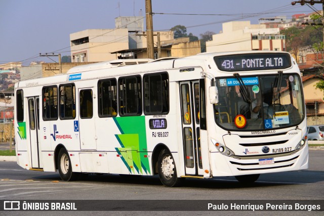 Viação Pinheiral RJ 189.027 na cidade de Volta Redonda, Rio de Janeiro, Brasil, por Paulo Henrique Pereira Borges. Número da foto: #12407288.