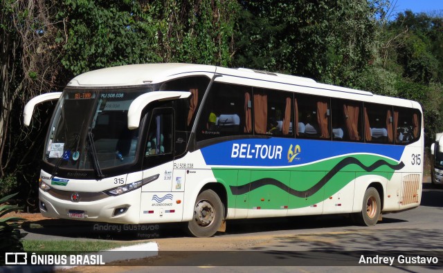 Bel-Tour Transportes e Turismo 315 na cidade de Lavras, Minas Gerais, Brasil, por Andrey Gustavo. Número da foto: #12408547.