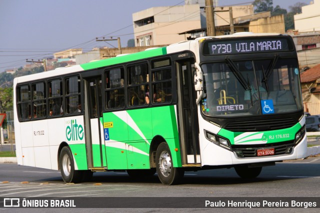 Viação Elite RJ 176.032 na cidade de Volta Redonda, Rio de Janeiro, Brasil, por Paulo Henrique Pereira Borges. Número da foto: #12407284.