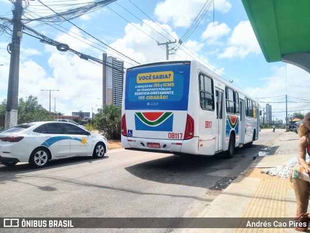 Transnacional Transportes Urbanos 08117 na cidade de Natal, Rio Grande do Norte, Brasil, por Andrés Cao Pires. Número da foto: #12407090.