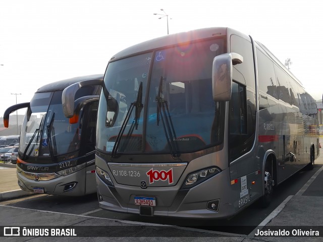 Auto Viação 1001 RJ 108.1236 na cidade de Aparecida, São Paulo, Brasil, por Josivaldo Oliveira. Número da foto: #12409066.