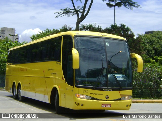 Viação Itapemirim 5501 na cidade de São Paulo, São Paulo, Brasil, por Luis Marcelo Santos. Número da foto: #12410414.