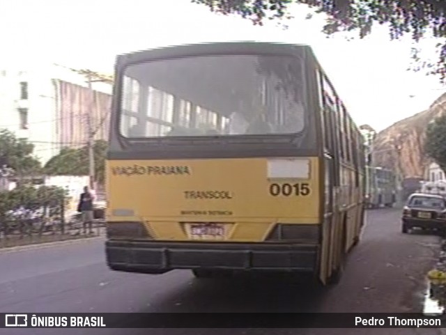 Viação Praiana 0015 na cidade de Vitória, Espírito Santo, Brasil, por Pedro Thompson. Número da foto: #12411603.