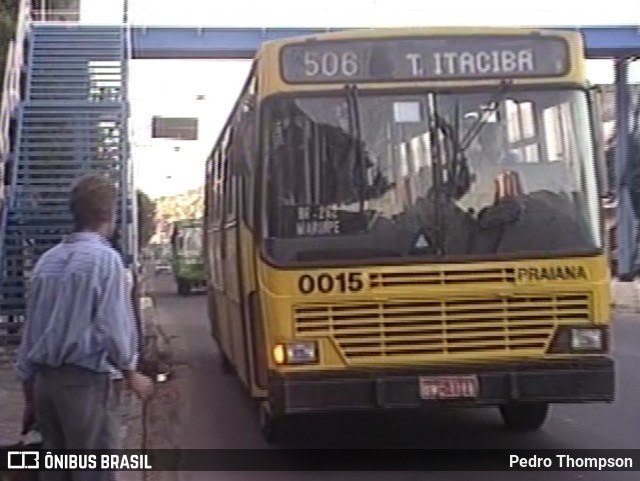 Viação Praiana 0015 na cidade de Vitória, Espírito Santo, Brasil, por Pedro Thompson. Número da foto: #12411598.