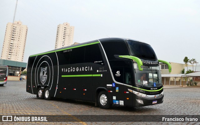 Viação Garcia 8412 na cidade de Londrina, Paraná, Brasil, por Francisco Ivano. Número da foto: #12414623.