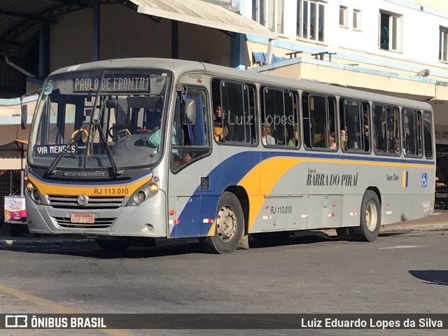Viação Barra do Piraí Turismo RJ 113.010 na cidade de Barra do Piraí, Rio de Janeiro, Brasil, por Luiz Eduardo Lopes da Silva. Número da foto: #12413152.