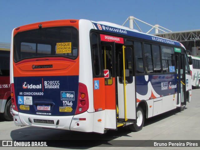 Viação Ideal B28555 na cidade de Duque de Caxias, Rio de Janeiro, Brasil, por Bruno Pereira Pires. Número da foto: #12412295.
