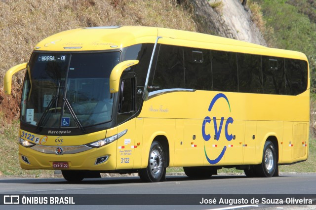 CVC Turismo 3122 na cidade de Piraí, Rio de Janeiro, Brasil, por José Augusto de Souza Oliveira. Número da foto: #12414672.