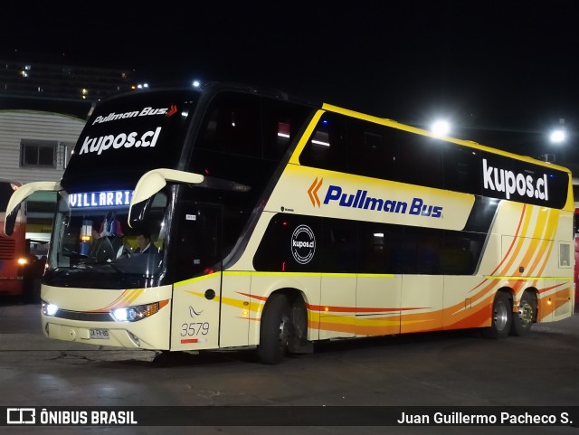 Pullman Bus 3579 na cidade de Santiago, Santiago, Metropolitana de Santiago, Chile, por Juan Guillermo Pacheco S.. Número da foto: #12414584.