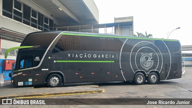 Viação Garcia 8412 na cidade de Rio de Janeiro, Rio de Janeiro, Brasil, por Jose Ricardo Junior. Número da foto: #12413090.