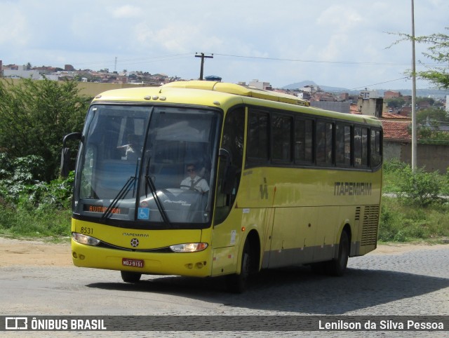 Viação Itapemirim 8531 na cidade de Caruaru, Pernambuco, Brasil, por Lenilson da Silva Pessoa. Número da foto: #12414060.