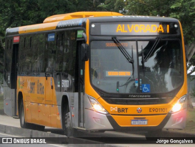Mobi Rio E901101 na cidade de Rio de Janeiro, Rio de Janeiro, Brasil, por Jorge Gonçalves. Número da foto: #12415098.