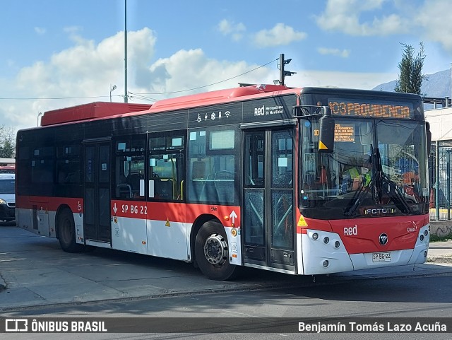 STU Santiago Transporte Urbano SPBG22 na cidade de Peñalolén, Santiago, Metropolitana de Santiago, Chile, por Benjamín Tomás Lazo Acuña. Número da foto: #12415083.