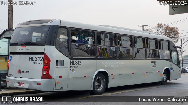 Auto Viação Redentor HL312 na cidade de Curitiba, Paraná, Brasil, por Lucas Weber Calizario. Número da foto: #12415402.