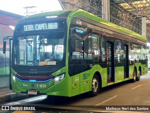 Viação Campo Belo 7 1035 na cidade de São Paulo, São Paulo, Brasil, por Matheus Neri dos Santos. Número da foto: #12415364.