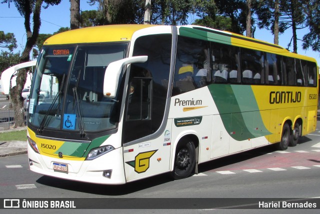Empresa Gontijo de Transportes 15020 na cidade de Curitiba, Paraná, Brasil, por Hariel Bernades. Número da foto: #12417673.