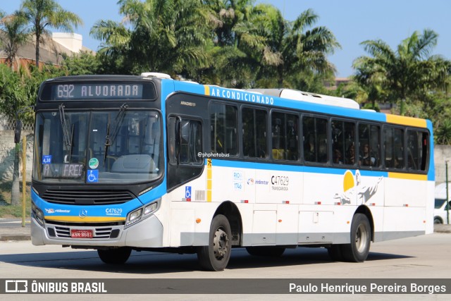 Viação Redentor C47629 na cidade de Rio de Janeiro, Rio de Janeiro, Brasil, por Paulo Henrique Pereira Borges. Número da foto: #12416940.