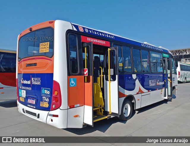 Viação Ideal B28555 na cidade de Duque de Caxias, Rio de Janeiro, Brasil, por Jorge Lucas Araújo. Número da foto: #12416028.
