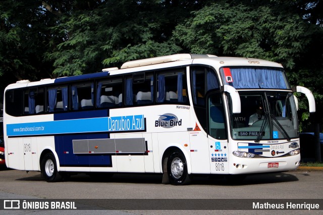 VIDA - Viação Danúbio Azul 8018 na cidade de São Paulo, São Paulo, Brasil, por Matheus Henrique. Número da foto: #12416519.