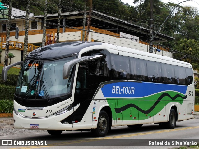 Bel-Tour Transportes e Turismo 328 na cidade de Petrópolis, Rio de Janeiro, Brasil, por Rafael da Silva Xarão. Número da foto: #12419073.