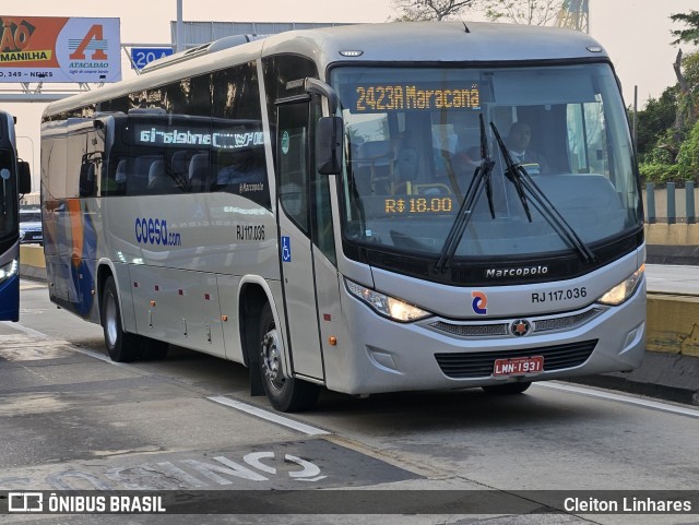 Coesa Transportes RJ 117.036 na cidade de Niterói, Rio de Janeiro, Brasil, por Cleiton Linhares. Número da foto: #12418280.