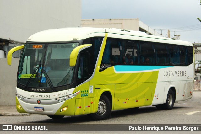 Costa Verde Transportes RJ 217.052 na cidade de Rio de Janeiro, Rio de Janeiro, Brasil, por Paulo Henrique Pereira Borges. Número da foto: #12419943.
