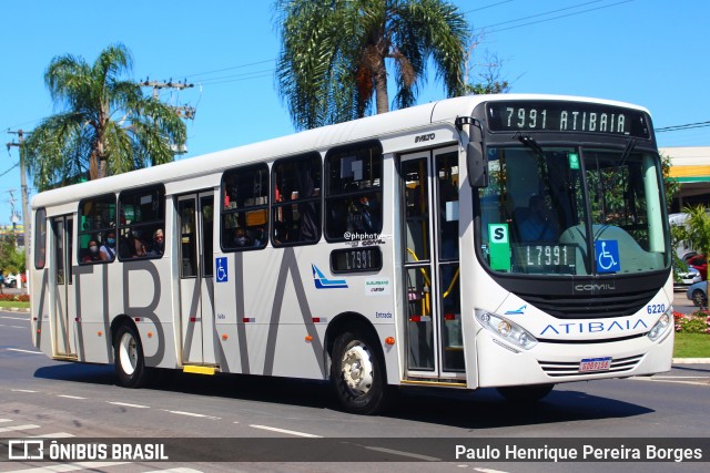 Viação Atibaia São Paulo 6220 na cidade de Atibaia, São Paulo, Brasil, por Paulo Henrique Pereira Borges. Número da foto: #12420013.
