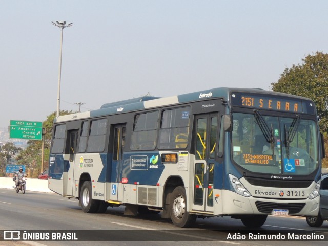 Viação Zurick 31213 na cidade de Belo Horizonte, Minas Gerais, Brasil, por Adão Raimundo Marcelino. Número da foto: #12420881.