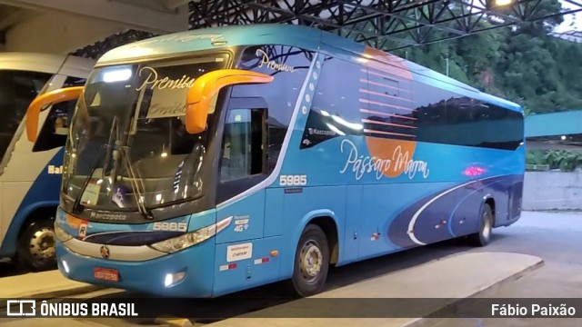 Empresa de Ônibus Pássaro Marron 5985 na cidade de Santos, São Paulo, Brasil, por Fábio Paixão. Número da foto: #12418208.