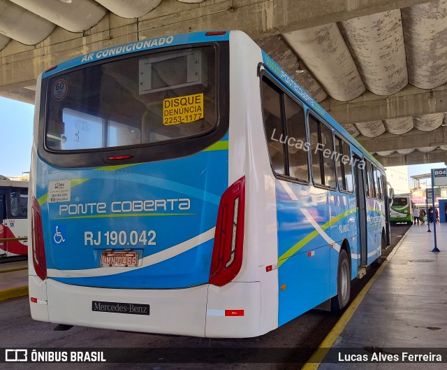 Viação Ponte Coberta RJ 190.042 na cidade de Nilópolis, Rio de Janeiro, Brasil, por Lucas Alves Ferreira. Número da foto: #12417925.