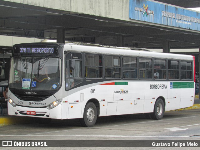 Borborema Imperial Transportes 605 na cidade de Recife, Pernambuco, Brasil, por Gustavo Felipe Melo. Número da foto: #12420447.