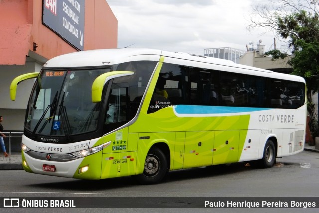 Costa Verde Transportes RJ 217.058 na cidade de Rio de Janeiro, Rio de Janeiro, Brasil, por Paulo Henrique Pereira Borges. Número da foto: #12419977.
