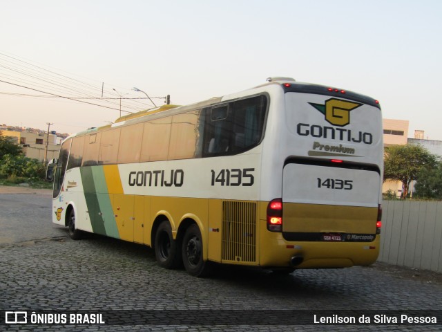 Empresa Gontijo de Transportes 14135 na cidade de Caruaru, Pernambuco, Brasil, por Lenilson da Silva Pessoa. Número da foto: #12419479.
