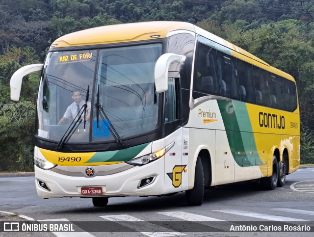 Empresa Gontijo de Transportes 19490 na cidade de Juiz de Fora, Minas Gerais, Brasil, por Antônio Carlos Rosário. Número da foto: #12418174.