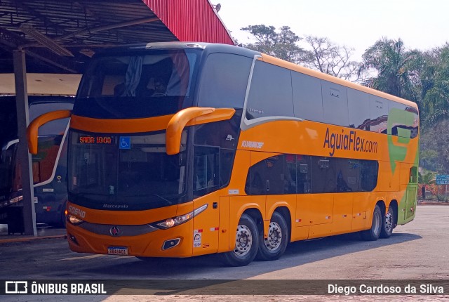 Viação Águia Branca 50640 na cidade de Guaratinguetá, São Paulo, Brasil, por Diego Cardoso da Silva. Número da foto: #12420244.