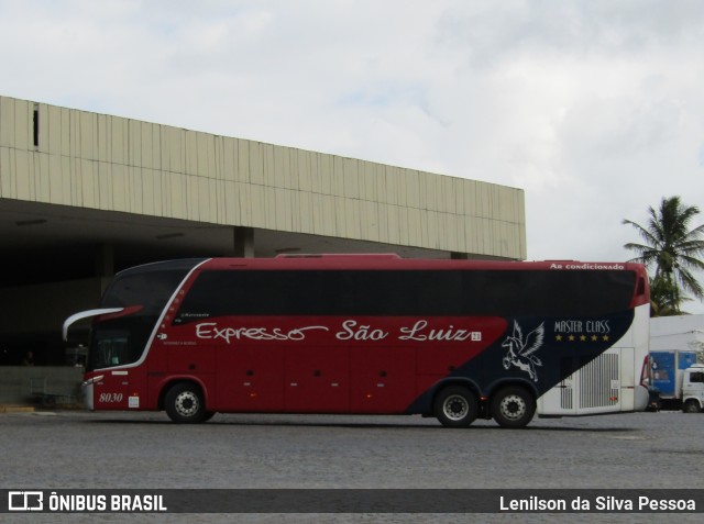 Expresso São Luiz 8030 na cidade de Caruaru, Pernambuco, Brasil, por Lenilson da Silva Pessoa. Número da foto: #12419506.