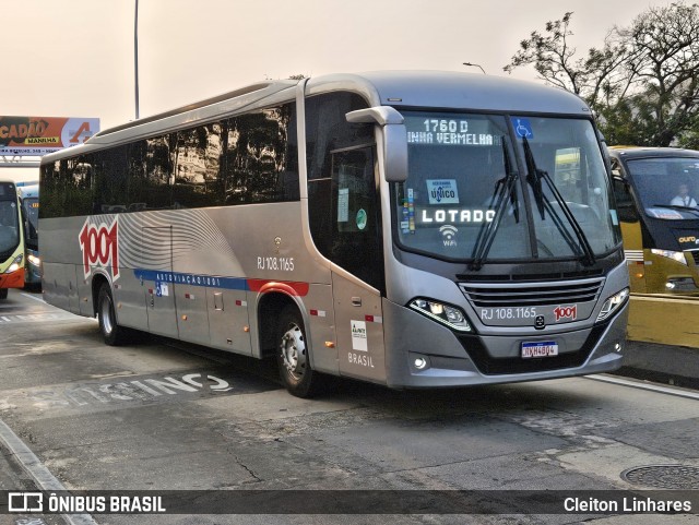 Auto Viação 1001 RJ 108.1165 na cidade de Niterói, Rio de Janeiro, Brasil, por Cleiton Linhares. Número da foto: #12420043.