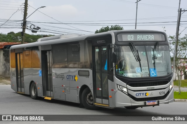 City Transporte Urbano Intermodal - Bertioga 1274 na cidade de Bertioga, São Paulo, Brasil, por Guilherme Silva. Número da foto: #12418010.