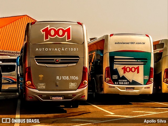 Auto Viação 1001 RJ 108.1106 na cidade de Aparecida, São Paulo, Brasil, por Apollo Silva. Número da foto: #12418715.