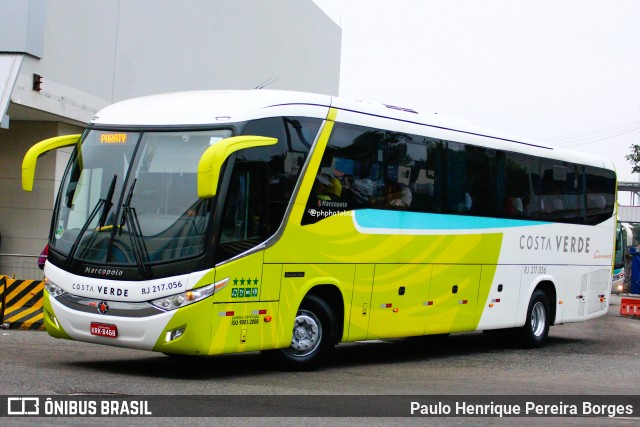 Costa Verde Transportes RJ 217.056 na cidade de Rio de Janeiro, Rio de Janeiro, Brasil, por Paulo Henrique Pereira Borges. Número da foto: #12419964.