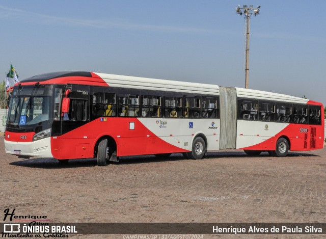 Itajaí Transportes Coletivos 2081 na cidade de Campinas, São Paulo, Brasil, por Henrique Alves de Paula Silva. Número da foto: #12418850.