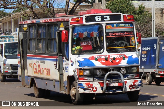 Empresa De Transporte Avay - Linea 63 07 na cidade de Capiatá, Central, Paraguai, por José Paredes. Número da foto: #12420726.