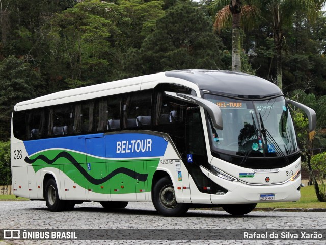 Bel-Tour Transportes e Turismo 323 na cidade de Petrópolis, Rio de Janeiro, Brasil, por Rafael da Silva Xarão. Número da foto: #12419079.