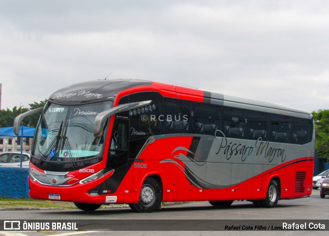 Empresa de Ônibus Pássaro Marron 5506 na cidade de São Paulo, São Paulo, Brasil, por Rafael Cota. Número da foto: #12417989.