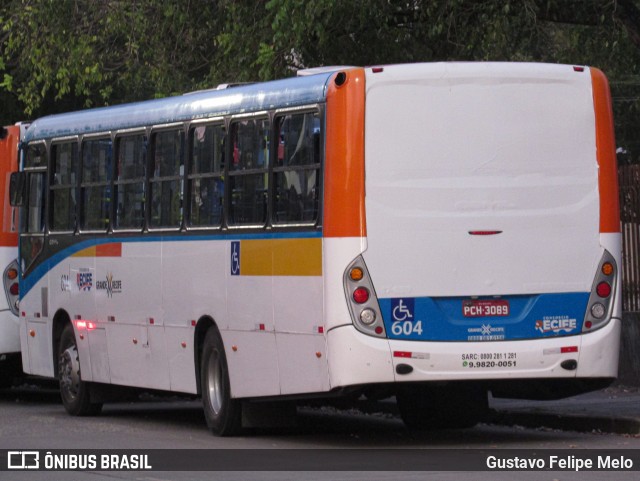 Consórcio Recife 604 na cidade de Recife, Pernambuco, Brasil, por Gustavo Felipe Melo. Número da foto: #12420458.
