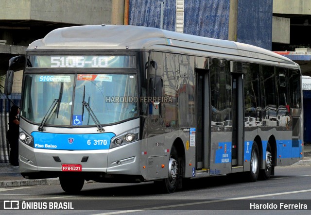 Viação Paratodos > São Jorge > Metropolitana São Paulo > Mobibrasil 6 3170 na cidade de São Paulo, São Paulo, Brasil, por Haroldo Ferreira. Número da foto: #12420187.