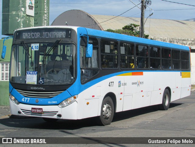 Transportadora Globo 477 na cidade de Recife, Pernambuco, Brasil, por Gustavo Felipe Melo. Número da foto: #12420453.