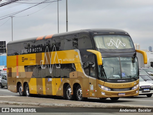 Viação Motta 21002 na cidade de São Paulo, São Paulo, Brasil, por Anderson  Bacelar. Número da foto: #12420603.