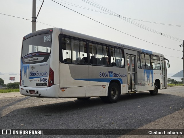 Auto Ônibus Asa Branca Gonçalense 8.006 na cidade de São Gonçalo, Rio de Janeiro, Brasil, por Cleiton Linhares. Número da foto: #12420055.