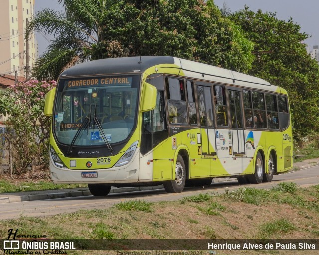 Itajaí Transportes Coletivos 2076 na cidade de Campinas, São Paulo, Brasil, por Henrique Alves de Paula Silva. Número da foto: #12418851.